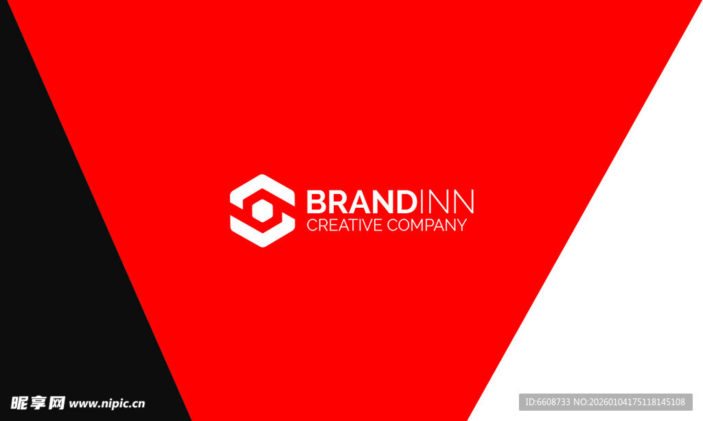 红白色调品牌标识展示