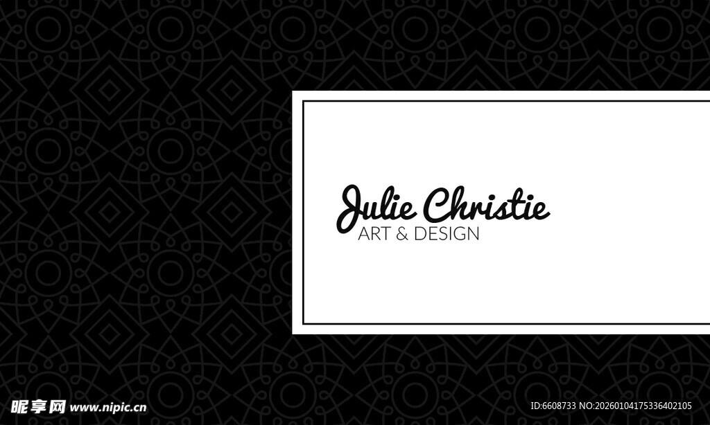 简约白色名片设计