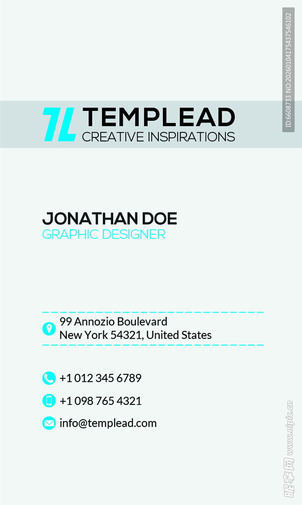 简约商务名片模板