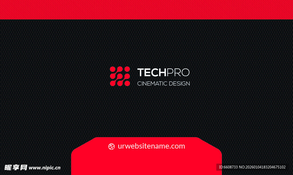 科技风格网页设计模板