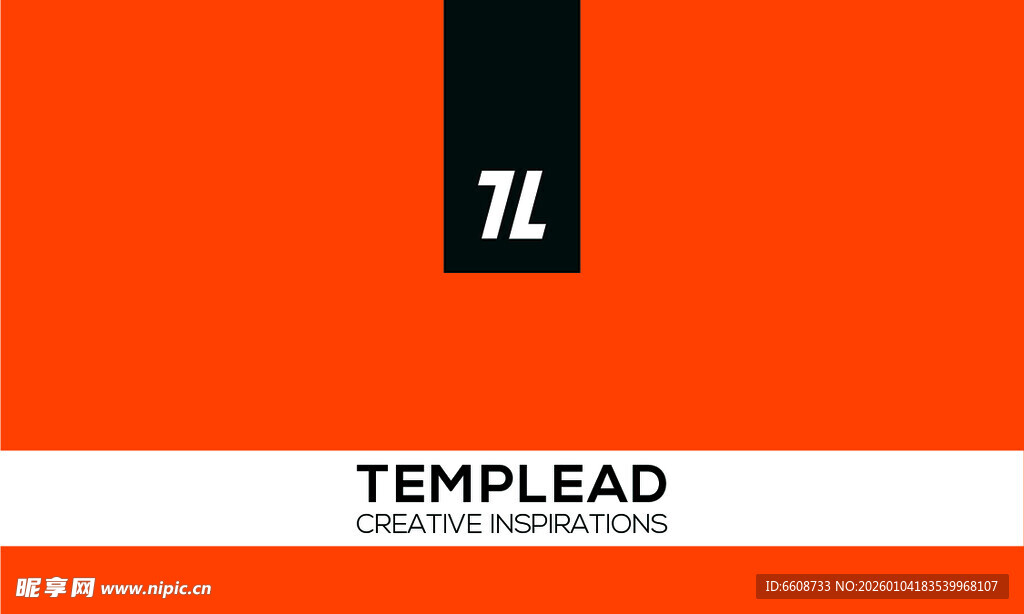 橙色背景模板设计