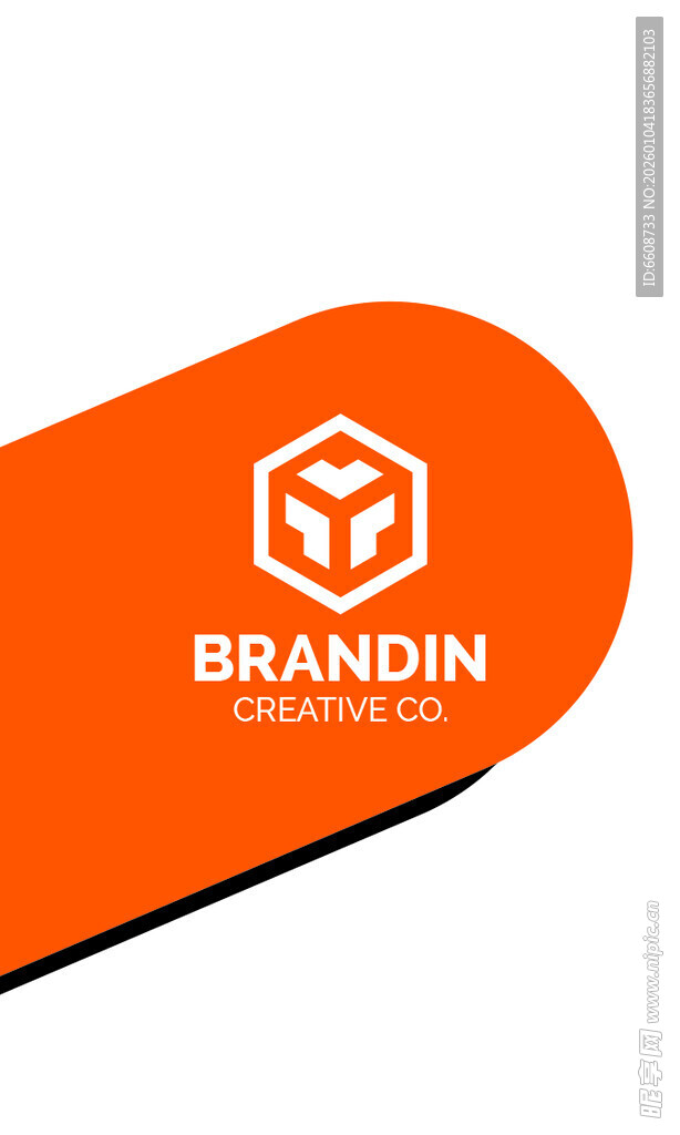 橙色品牌标志设计