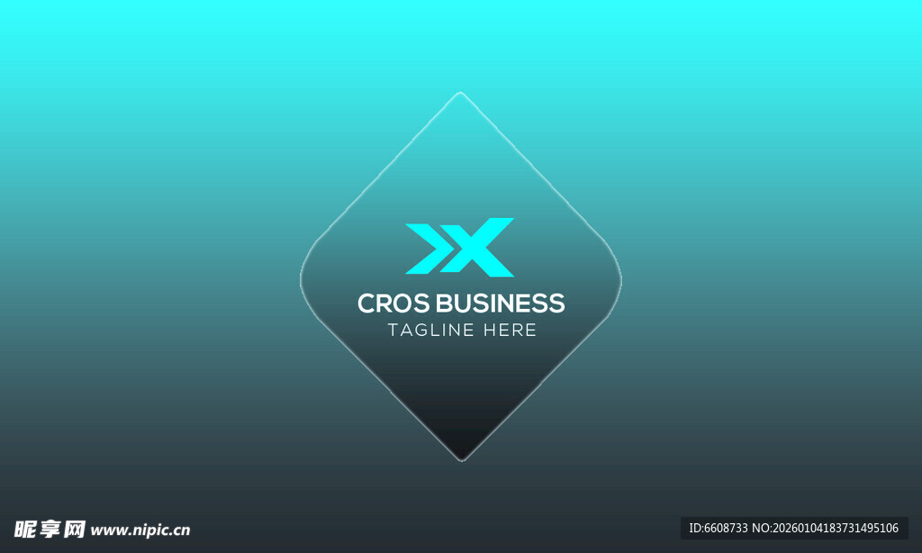 简洁几何风格的品牌标志设计