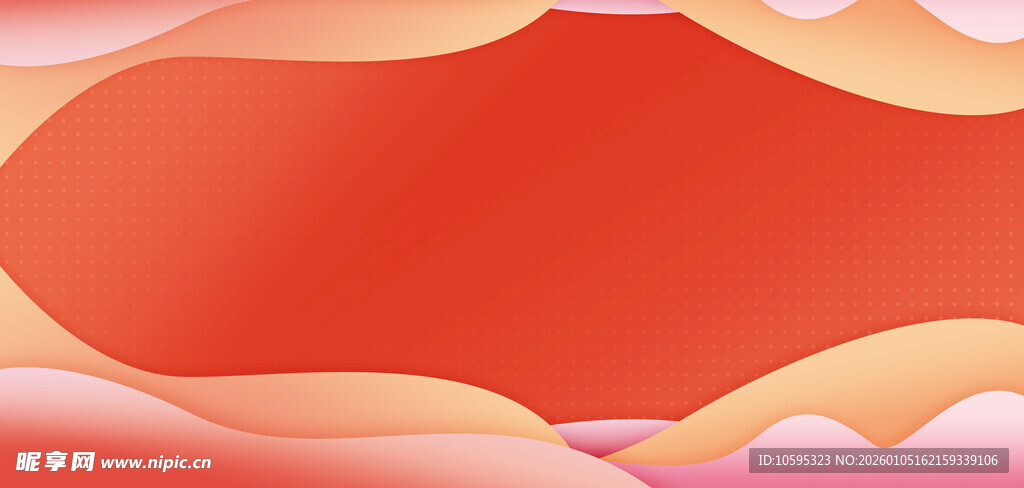 红色渐变抽象山峦背景图