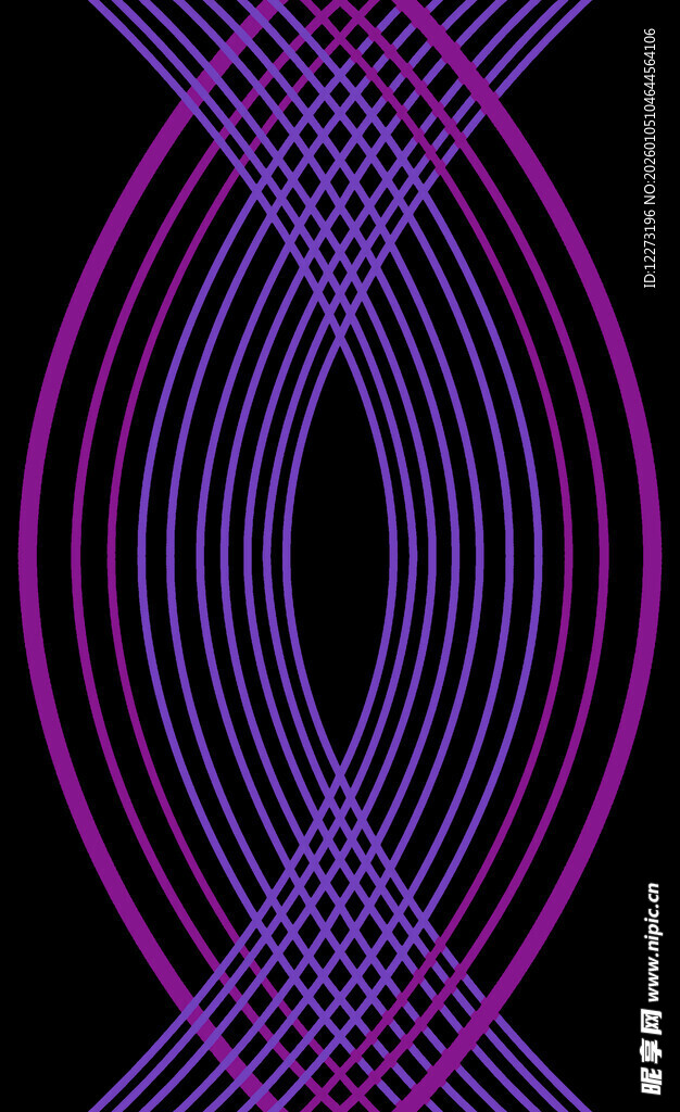 炫彩紫色线条几何图案