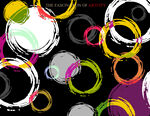 多彩圆环抽象艺术图案