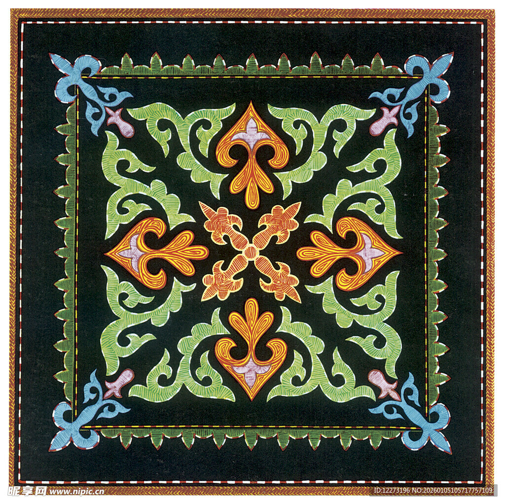 民族风刺绣图案