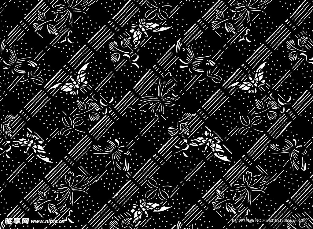 黑白几何图案纹理背景