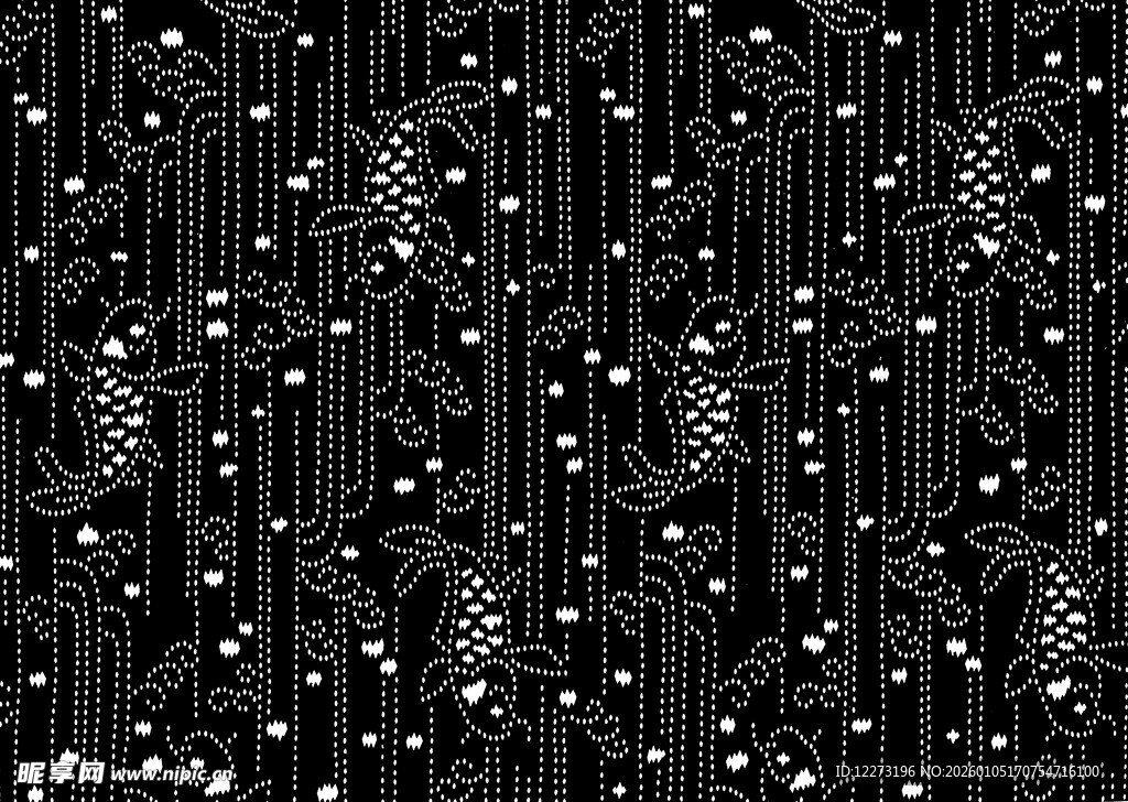 黑色底白色几何图案纹理