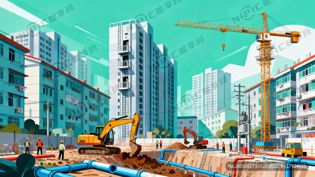 旧小区水管、电梯、燃气、供电改