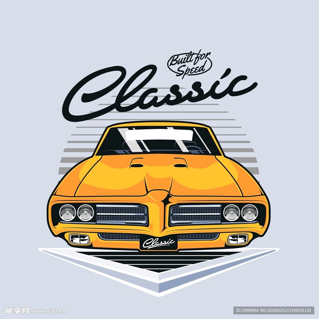 经典复古汽车标志设计