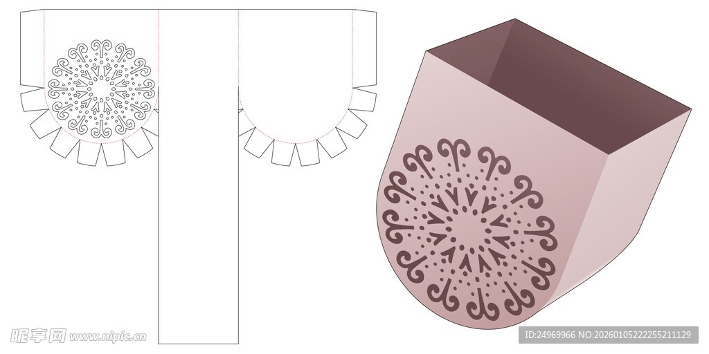 精致雕花立方体设计图