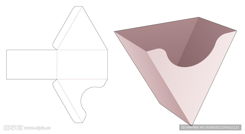 三角纸模模板及成品展示