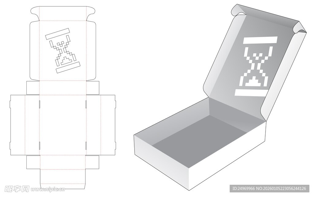 沙漏包装盒设计图