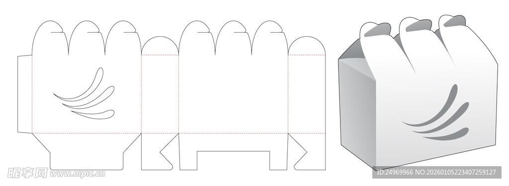 简约手提袋包装设计模板