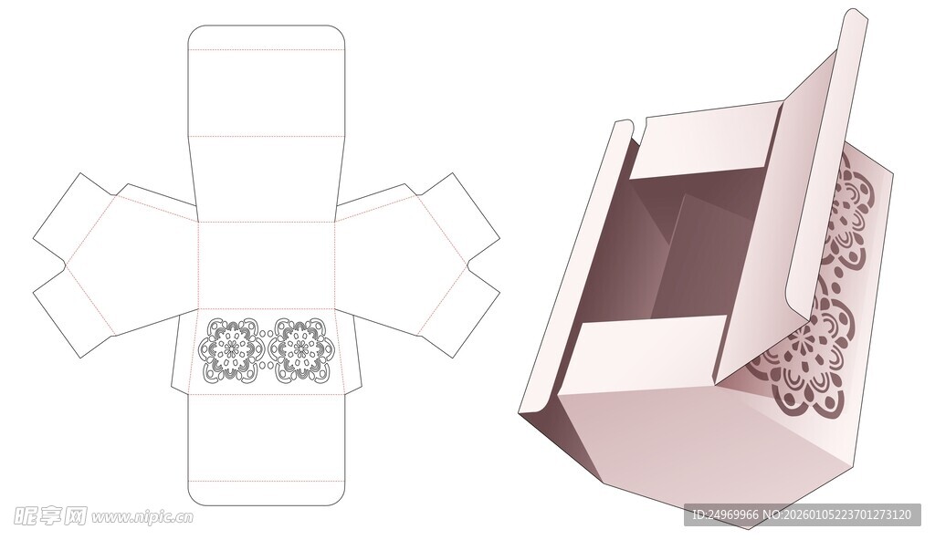精美折叠纸盒设计图