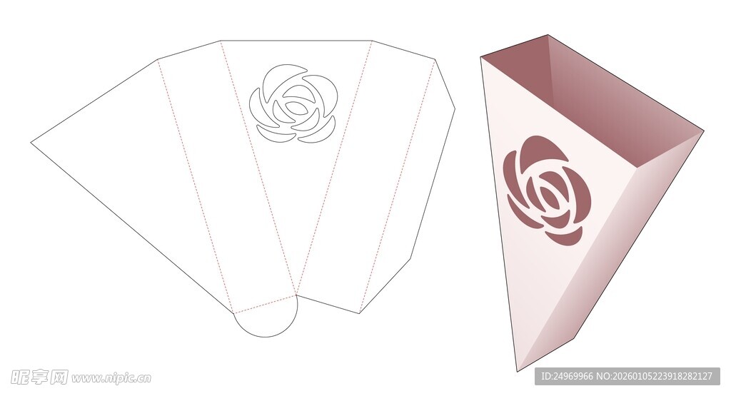 玫瑰折纸图案设计