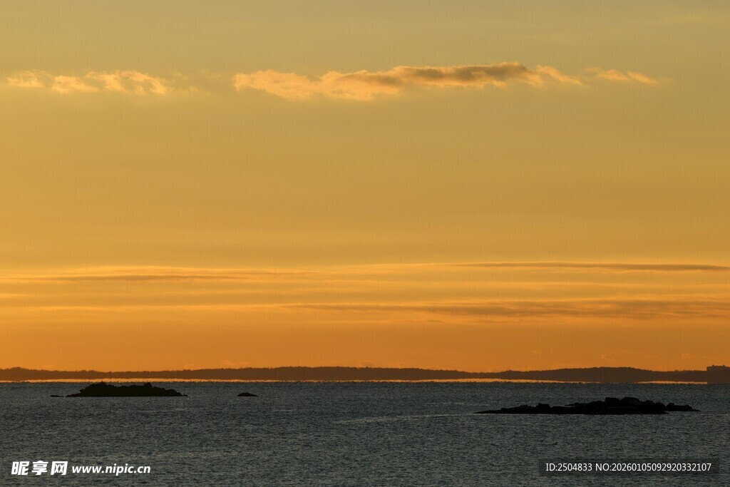 海上黄昏美景