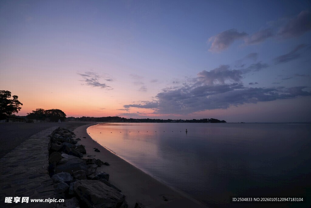 海边黄昏美景