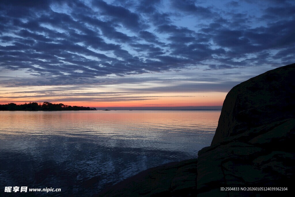 海边黄昏美景