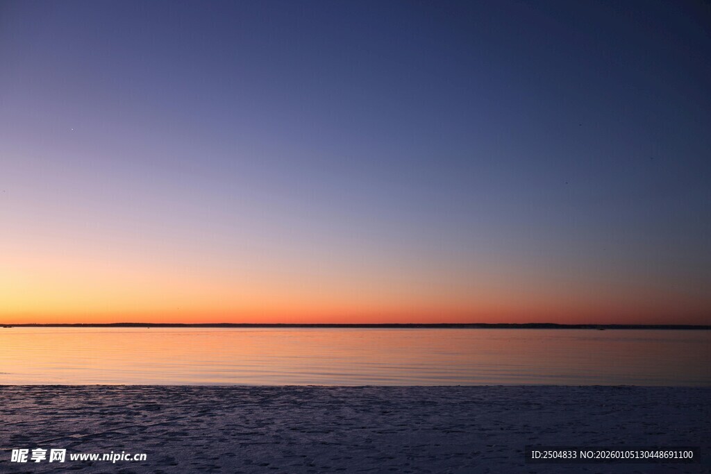 海边绝美日落景观