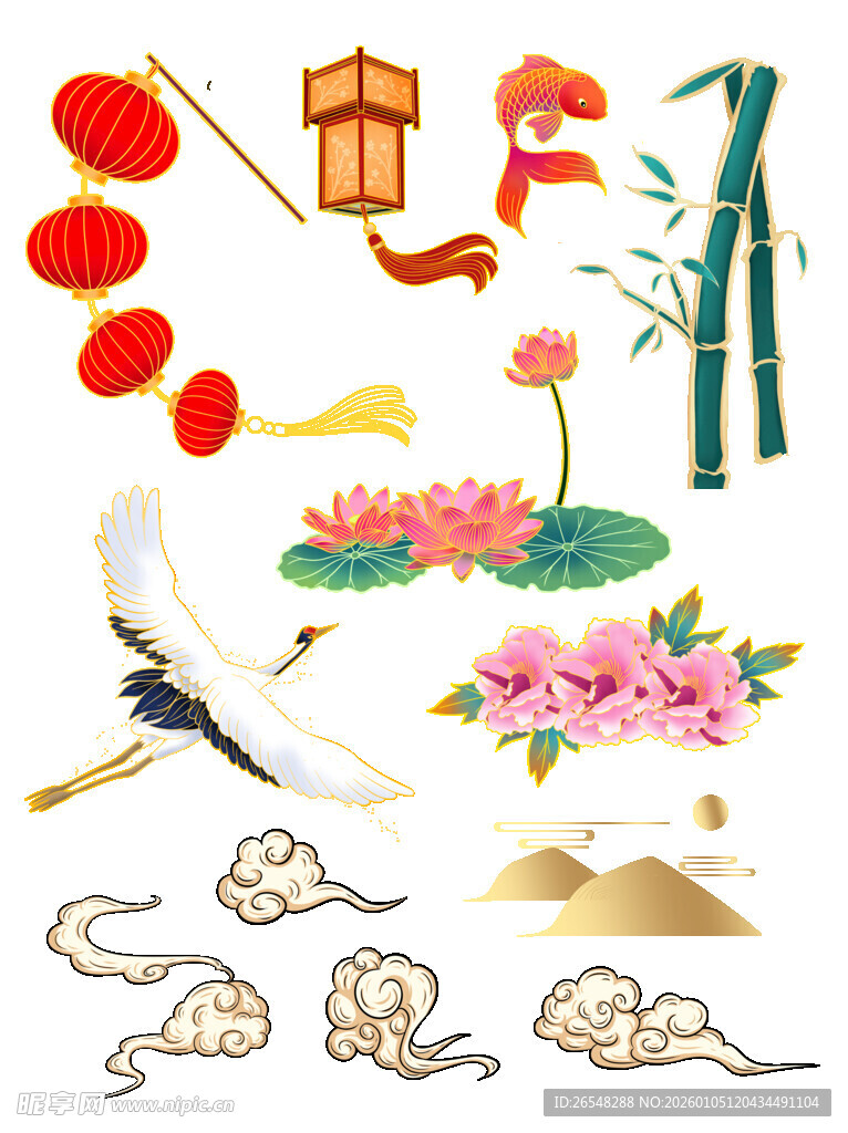 中式传统元素装饰集合
