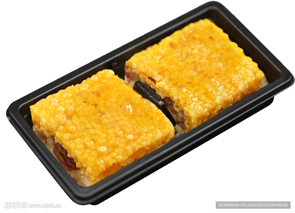 黑色托盘中的美味糕点