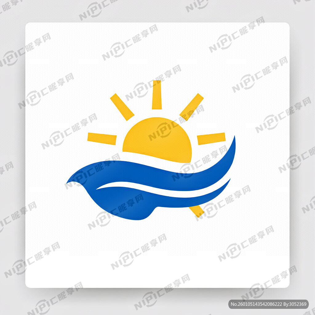 沿海阳光  设计logo