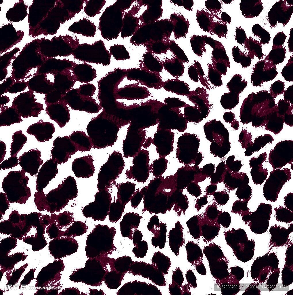 豹纹图案纹理背景图