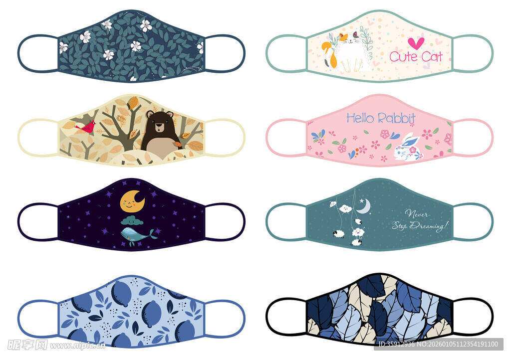 口罩图案