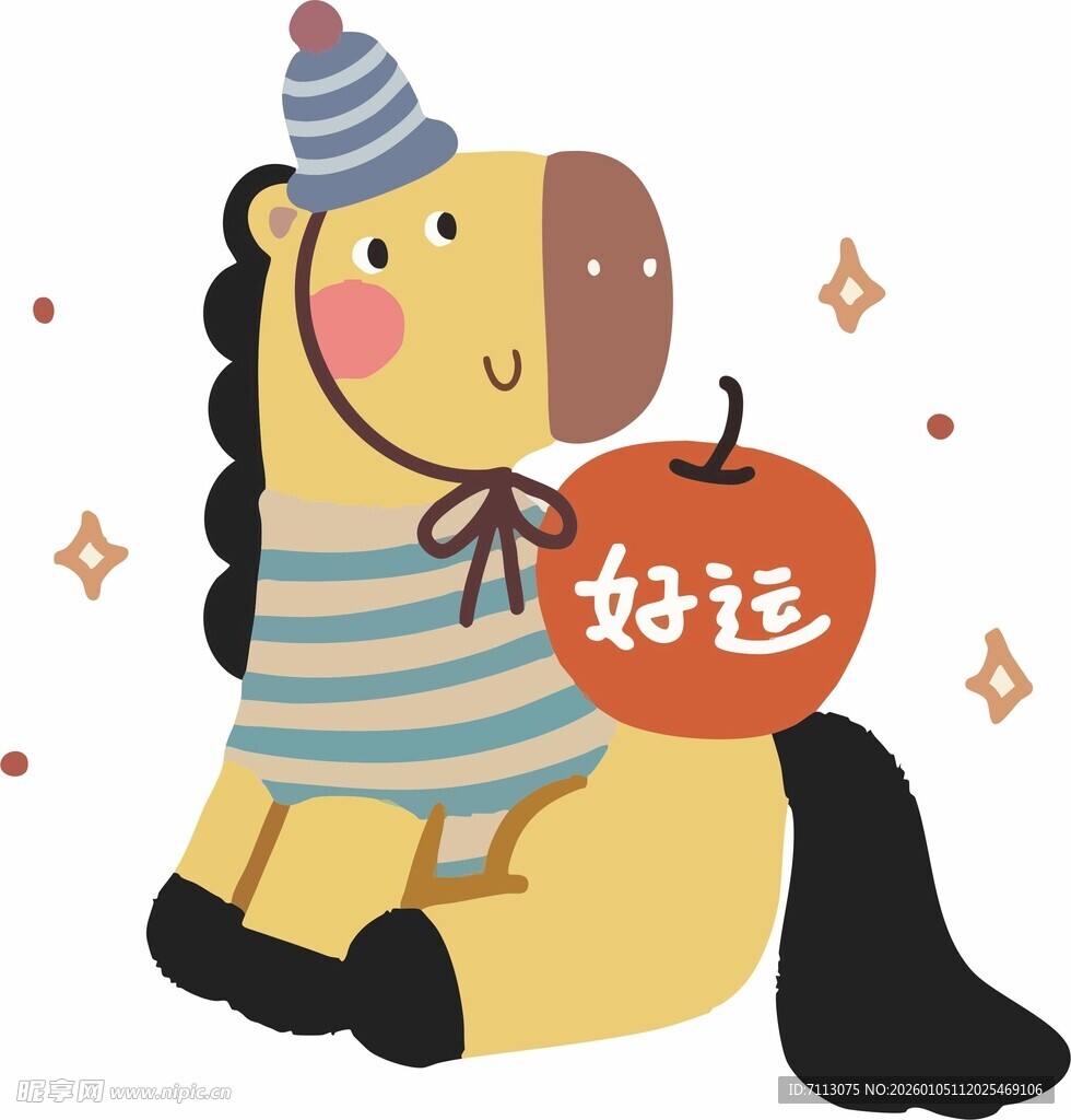 好运小马摆件萌趣又吉祥