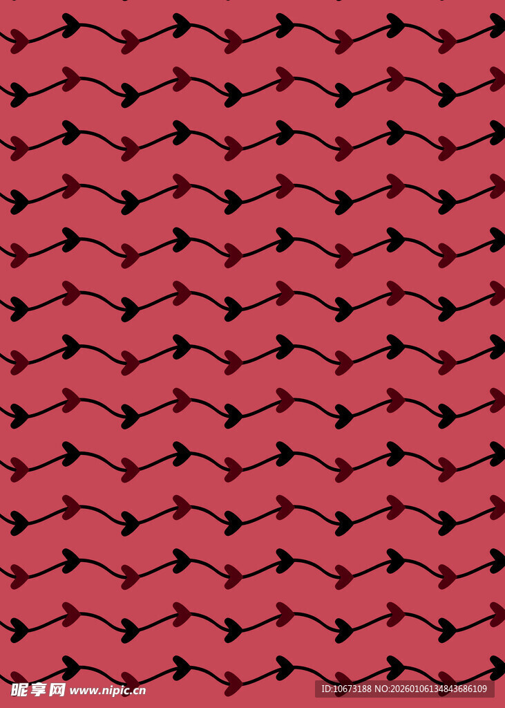 红色箭头图案纹理背景