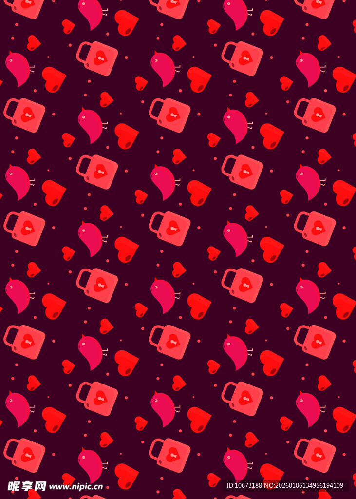 爱心茶杯图案背景