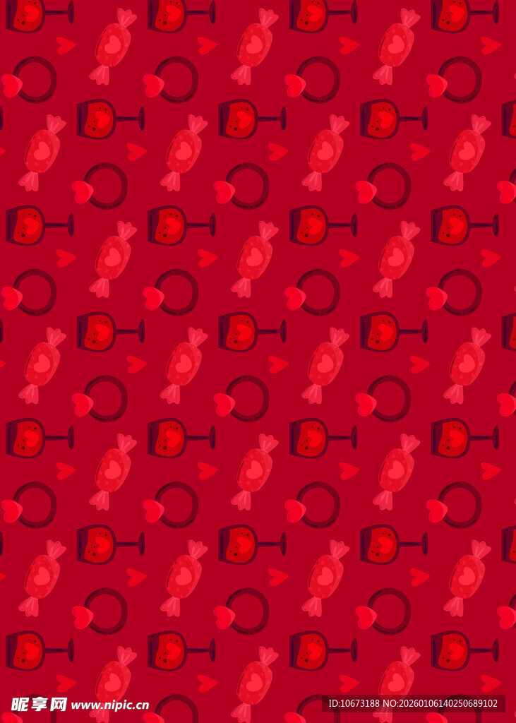 红色纹理图案背景