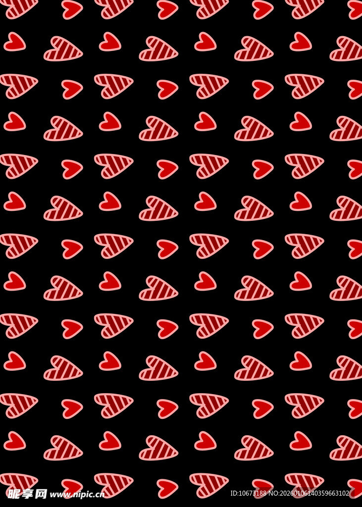 红色西瓜图案黑色背景纹理