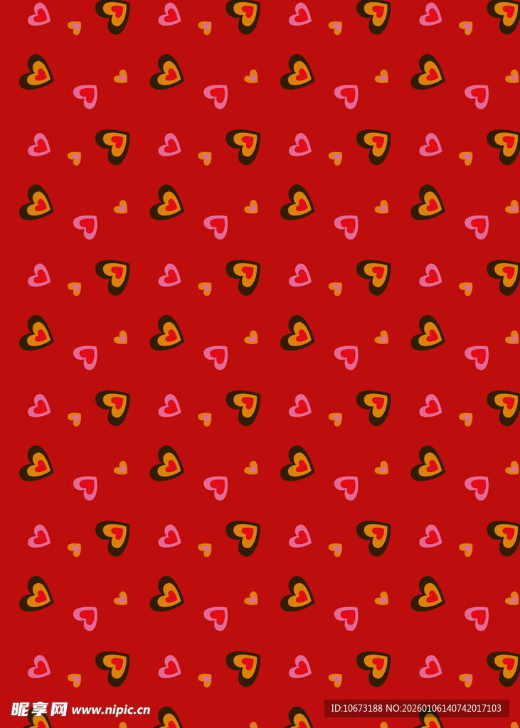 红色草莓图案背景纹理