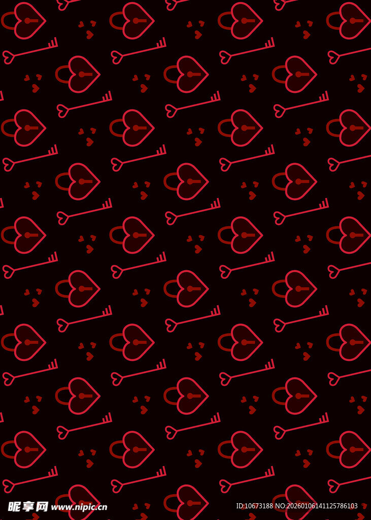 红色几何图案黑色背景纹理