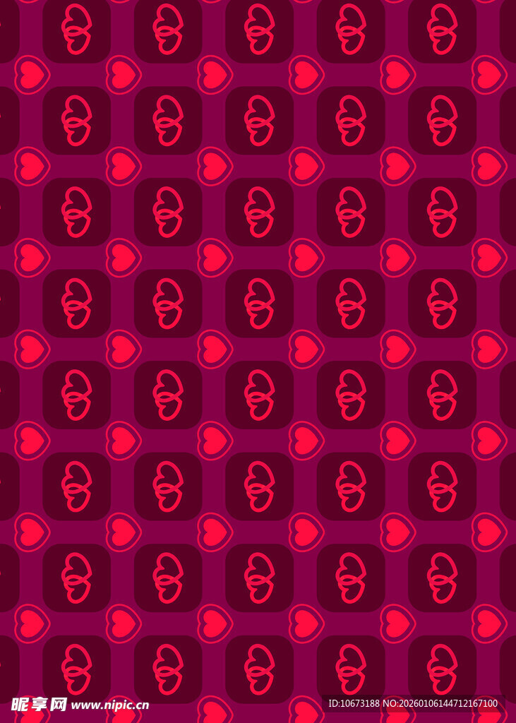 粉色系骷髅图案背景纹理