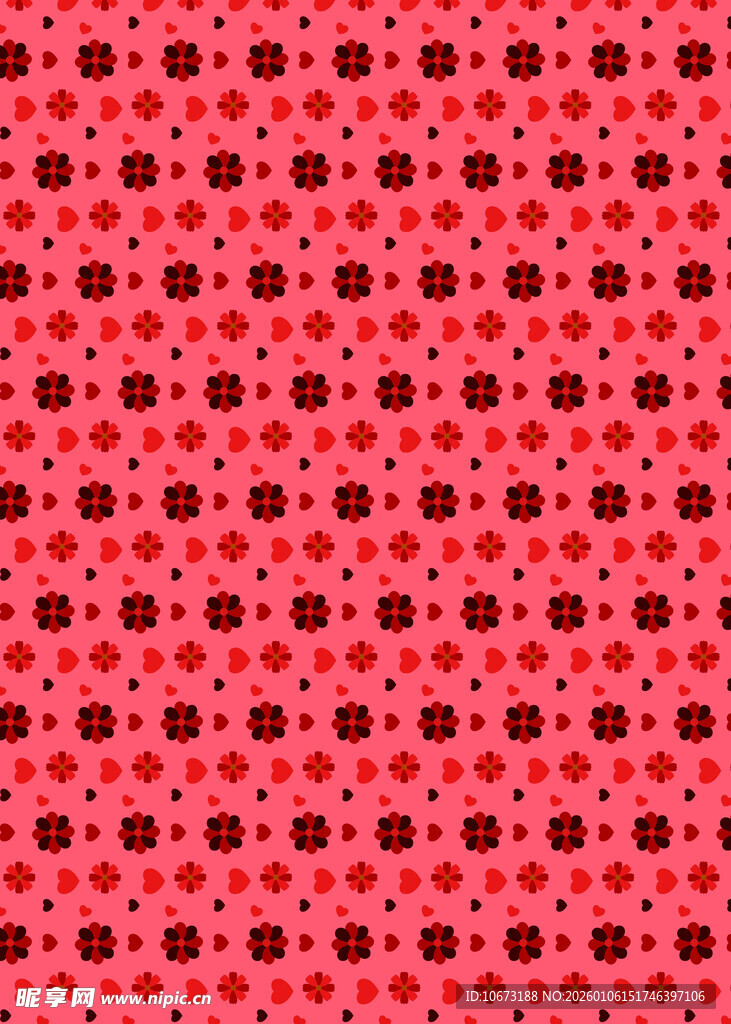 红色几何图案背景纹理