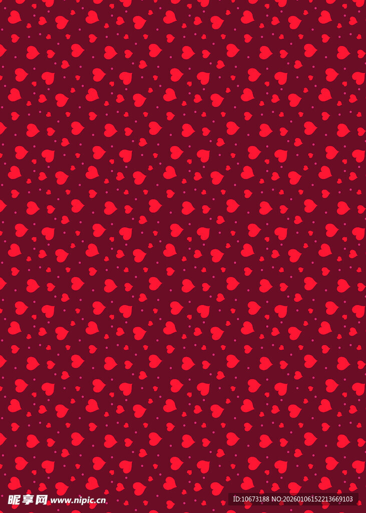 红色波点图案背景