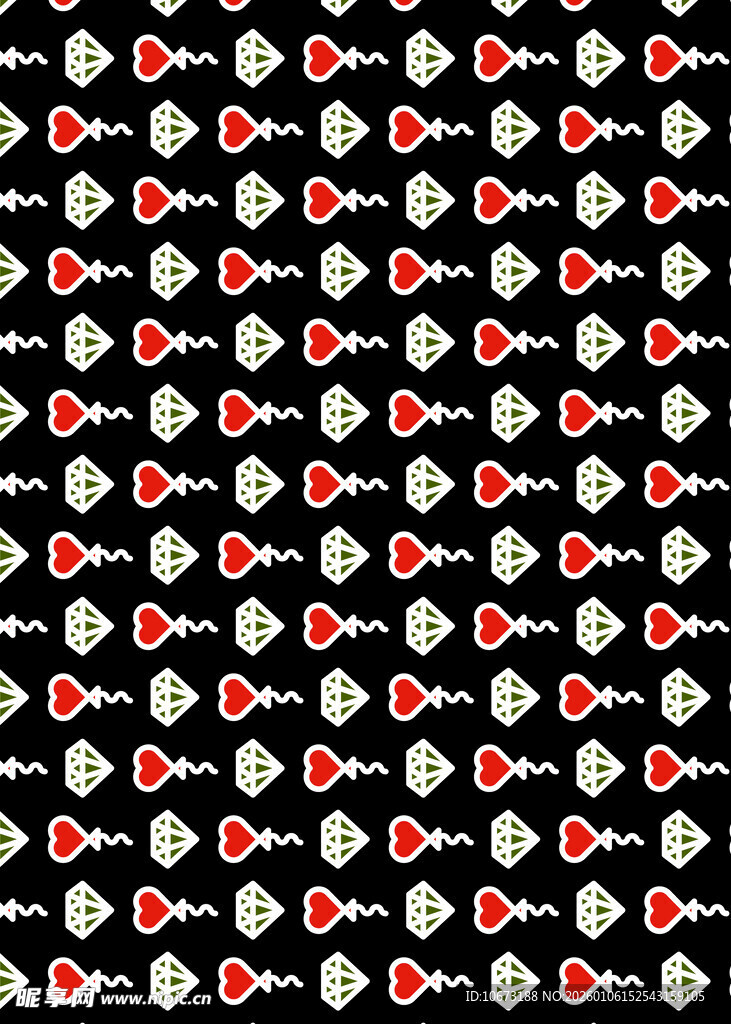 黑白红相间几何图案纹理