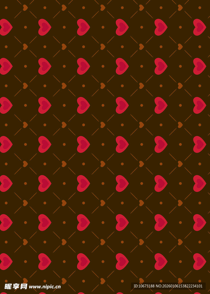 心形图案背景纹理设计