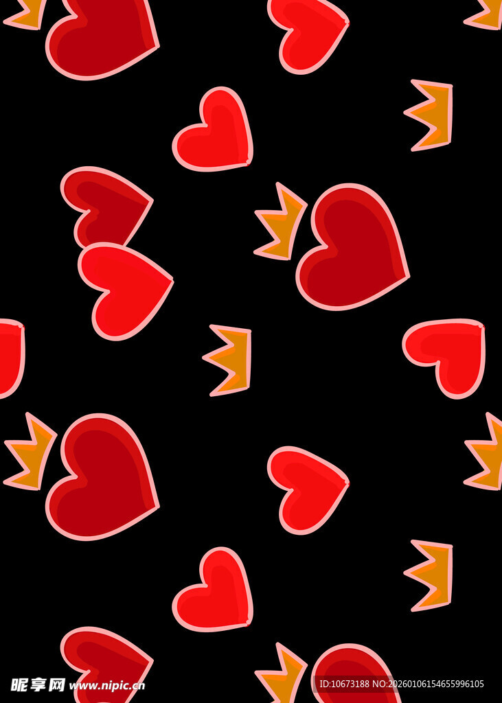 爱心箭头图案背景