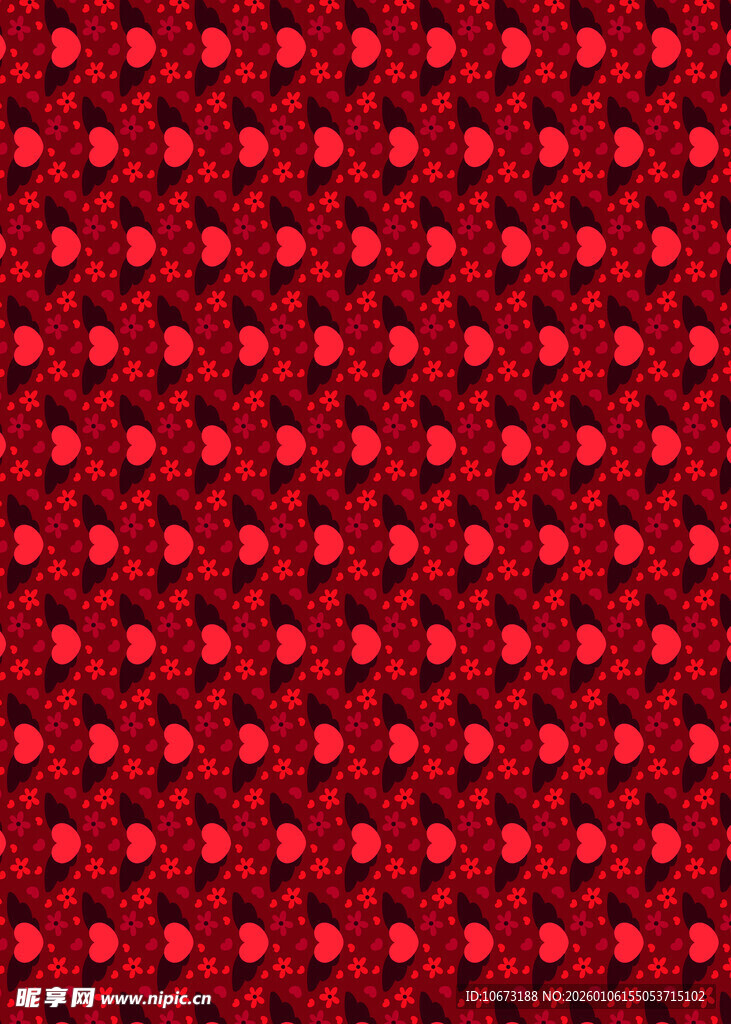 红色圆点图案纹理背景