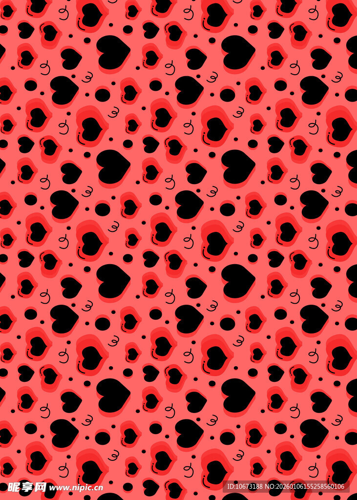 红色孔洞纹理图案
