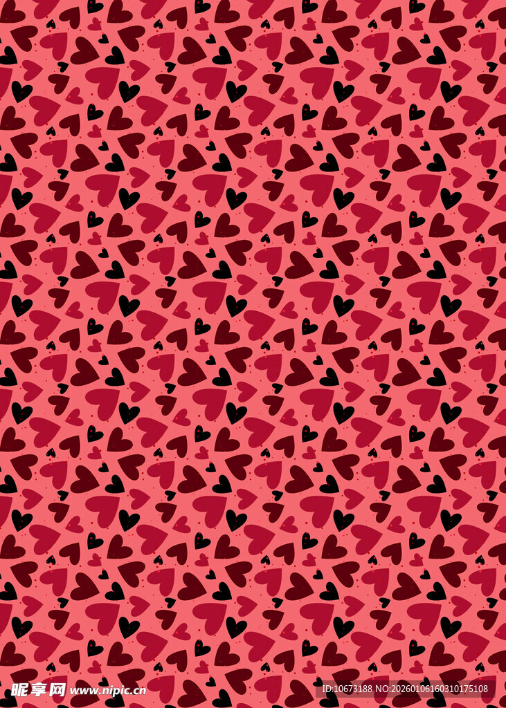 红色碎花图案背景纹理