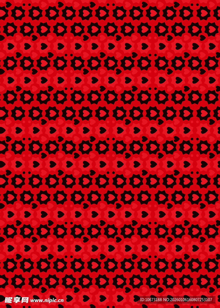 红色几何图案背景纹理