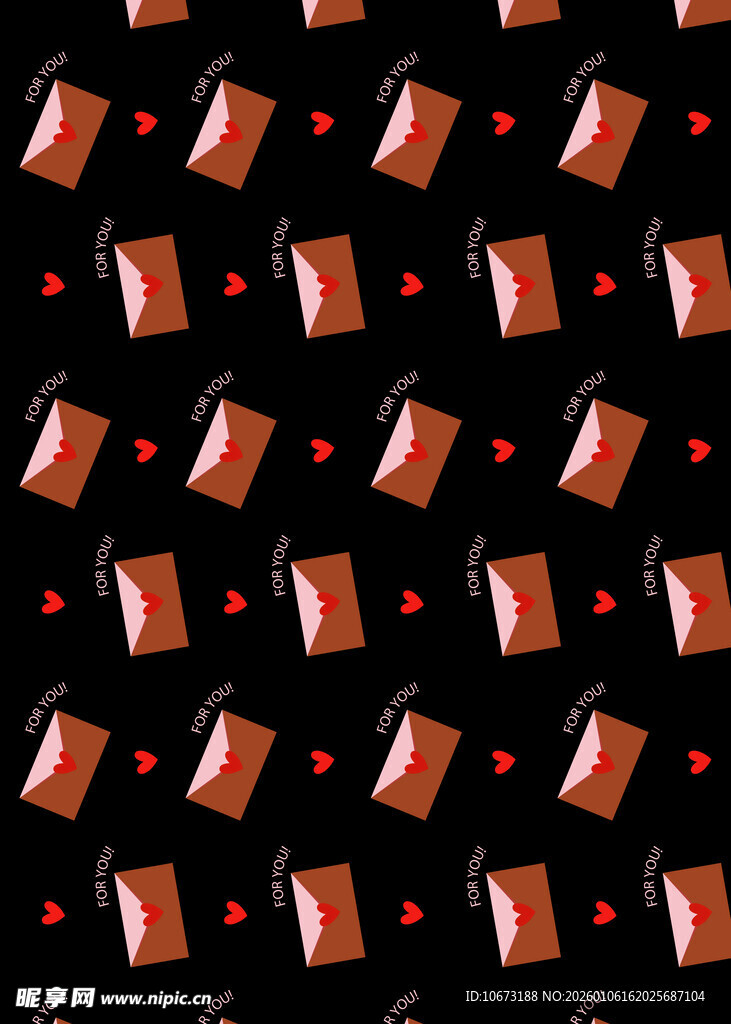 红色罐子图案黑色背景图
