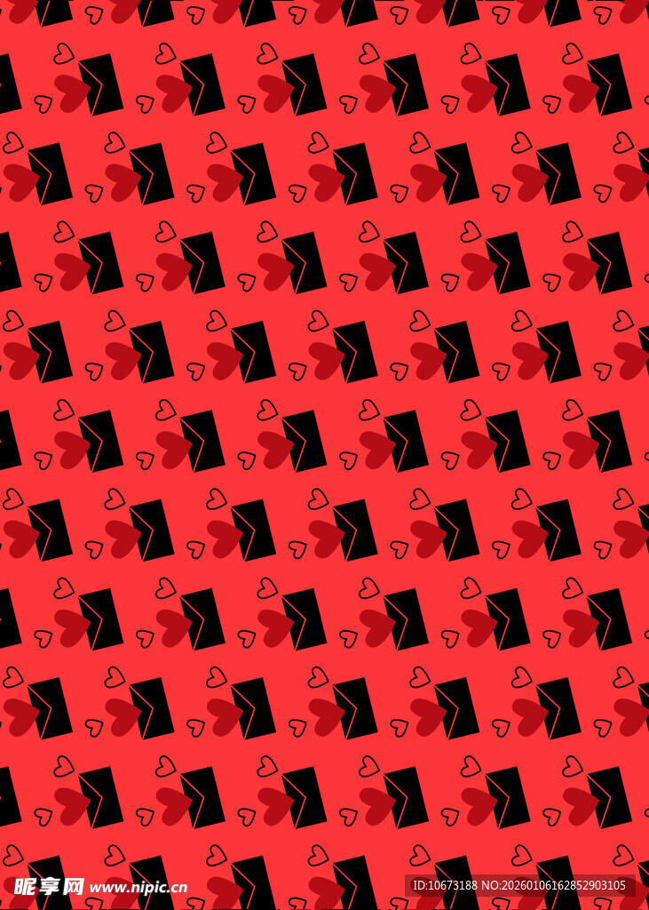 红色草莓图案背景纹理