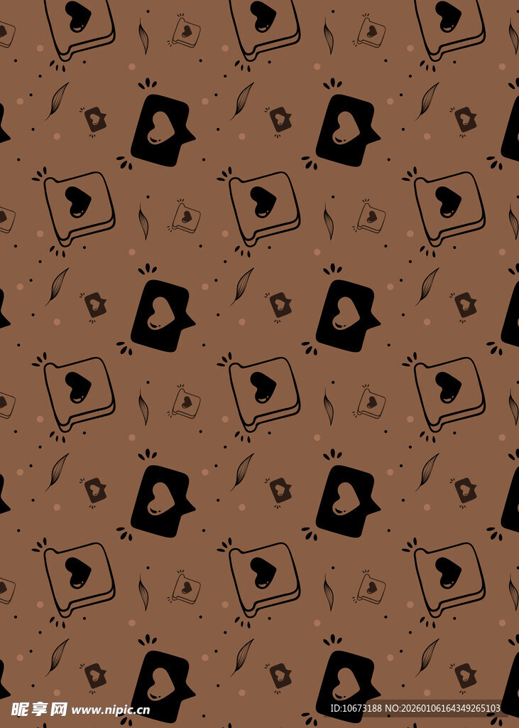 棕色几何图案无缝背景图